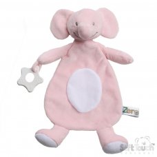 EBC66-P: Pink Eco Elephant Comforter Teether
